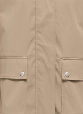 Veste Only Evelyn chameau pour femme