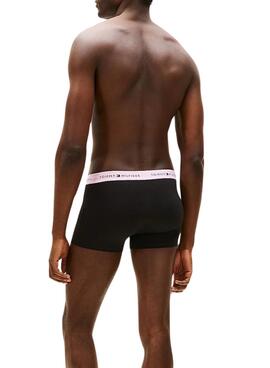 Pack de 3 boxers Tommy Hilfiger Trunk Signature negro multicolor para hombre