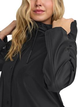Imperméable noir Only Elisa pour femme
