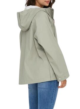 Imperméable Only Elisa vert pour femme