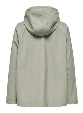 Imperméable Only Elisa vert pour femme