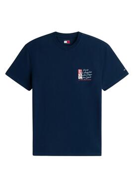 T-shirt Tommy Jeans Shift marine pour homme