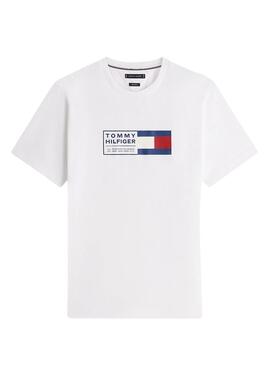 T-shirt Tommy Hilfiger Brand Love Box blanc pour homme