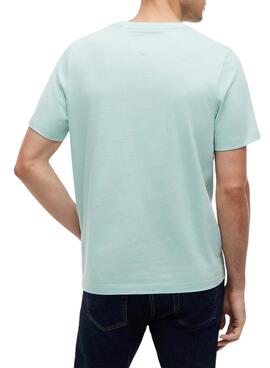 T-shirt Tommy Hilfiger Brand Love turquoise pour homme