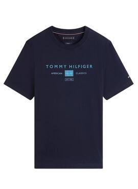 Maillot Tommy Hilfiger Brand Love marine pour homme