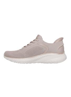 Chaussures Skechers BOBS Squad beige pour femme