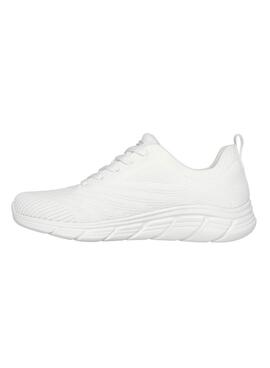 Chaussures Skechers BOBS Sport B Flex Lo blanches pour femmes