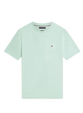 T-shirt Tommy Hilfiger Essential turquoise pour homme