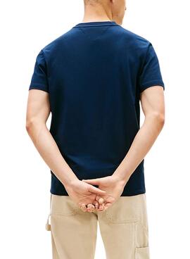 T-shirt Tommy Jeans Vintage logo marine pour homme