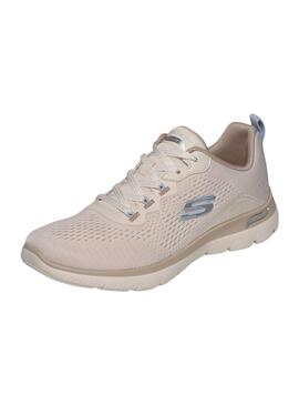 Chaussure Skechers Arch Fit Summits beige pour femme
