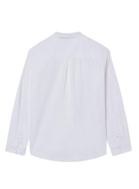 Chemise blanche à col Mao Mayoral pour garçon