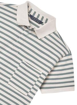 Polo à rayures pour garçon