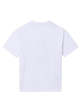 Maillot blanc de basket-ball Mayoral pour garçon.