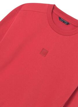 Sweat à capuche rouge Mayoral pour garçon