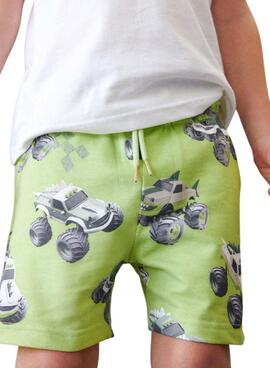 Ensemble vert Mayoral pour garçon voiture