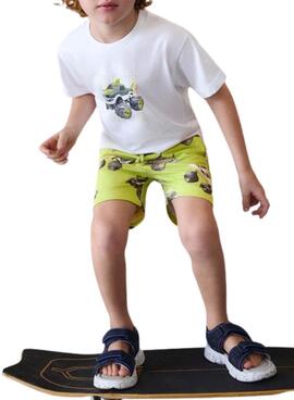 Ensemble vert Mayoral pour garçon voiture