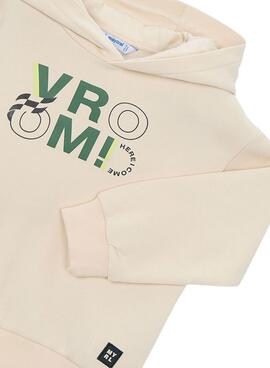 Sweat-shirt Mayoral beige pour garçon.