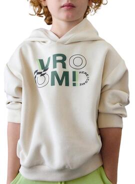 Sweat-shirt Mayoral beige pour garçon.