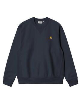 Sweatshirt Carhartt American Script bleu marine pour homme
