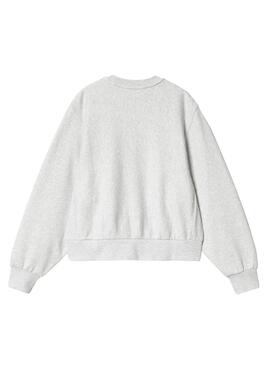 Sweatshirt Carhartt American Script gris pour femme