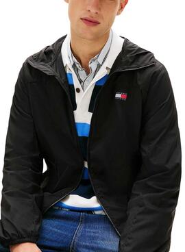 Veste Tommy Jeans Outdoor Shell noir pour homme