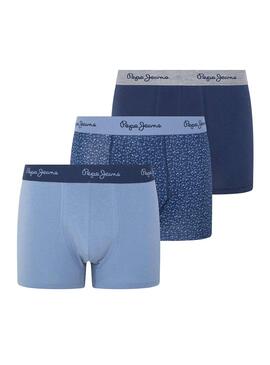 Pack Boxer Pepe Jeans Colis Bleu Homme