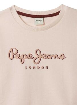 Sweatshirt Pepe Jeans Gab rose pour fille