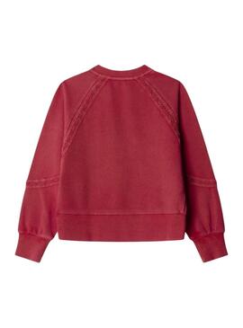 Sweatshirt Pepe Jeans Gabelle Rouge pour fille