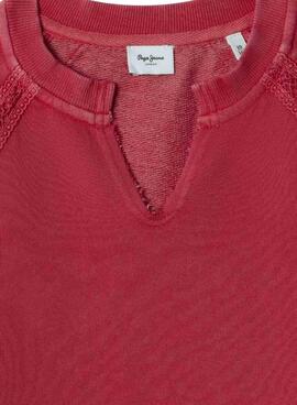 Sweatshirt Pepe Jeans Gabelle Rouge pour fille