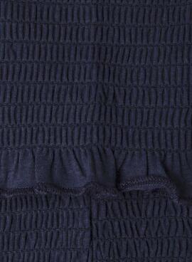 T-shirt Pepe Jeans Georgina bleu marine pour fille.