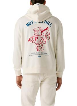 Sweatshirt Pepe Jeans Gideon blanc pour homme