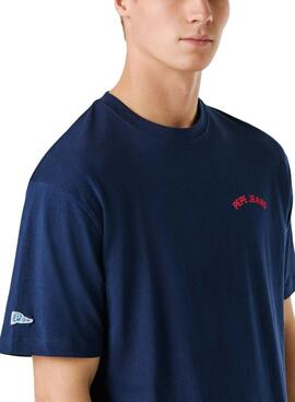 T-shirt Pepe Jeans Gideon bleu marine pour homme