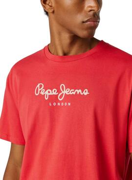 T-shirt Pepe Jeans Eggo rouge pour homme
