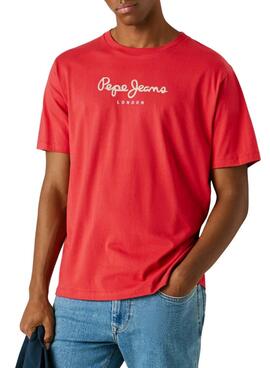T-shirt Pepe Jeans Eggo rouge pour homme