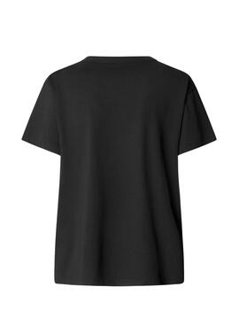 T-shirt Pepe Jeans Mia noir pour femme