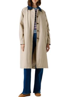 Trench-coat Pepe Jeans Fionna beige pour femme