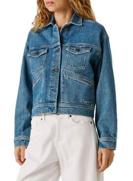 Veste en jean Pepe Jeans Relaxed bleu pour femme