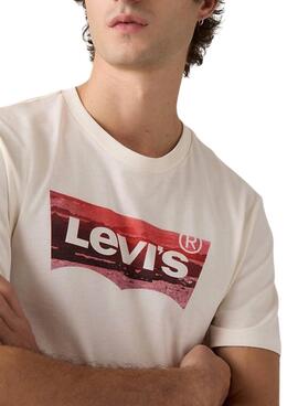 T-shirt Levi's Graphic beige pour homme