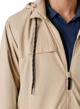 Veste coupe-vent Pepe Jeans Sebulon beige pour homme