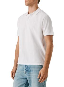 Polo Pepe Jeans Oscar blanc pour homme