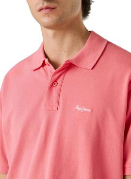 Polo Pepe Jeans Oscar rose pour homme