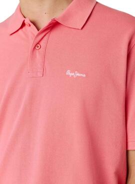Polo Pepe Jeans Oscar rose pour homme