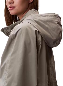 Parka Calvin Klein Jeans Tech verte pour femme