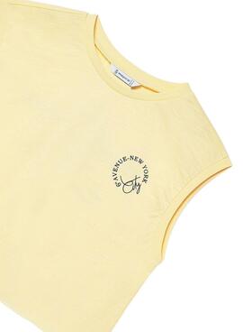 Débardeur graphique à bretelles vanille