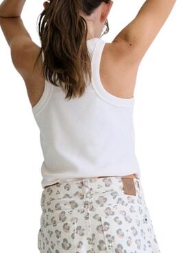 Débardeur Mayoral blanc à bretelles pour fille