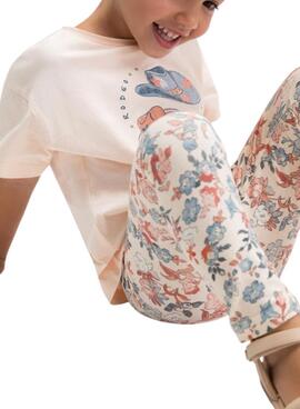 Ensemble de maire rose avec dessin de bonnets pour fille.