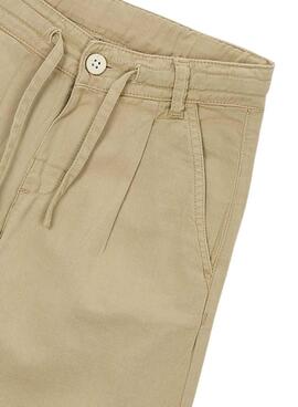 Pantalon Chino Mayoral beige avec cordon pour garçon