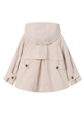 Coupe-vent Mayoral beige avec fermeture éclair pour fille