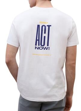 T-shirt Ecoalf Act blanc pour homme