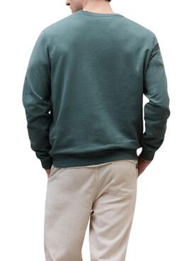 Sweatshirt Ecoalf Bardera verte pour homme